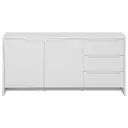 BRANCO/BRANCO - BUFFET 2 PORTAS/3 GAVETAS 1,60 M X 46 CM INDOOR