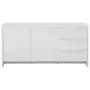 BRANCO/BRANCO - BUFFET 2 PORTAS/3 GAVETAS 1,60 M X 46 CM INDOOR