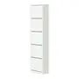 SAPATEIRA PAREDE 5 PORTAS BASCULANTES FAMILY THIN - BRANCO/BRANCO - Foto 2