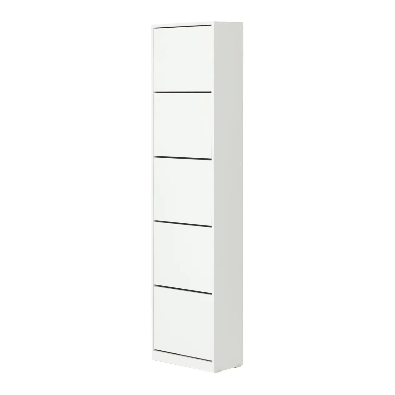 SAPATEIRA PAREDE 5 PORTAS BASCULANTES FAMILY THIN - BRANCO/BRANCO - Foto 2