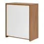 ARMÁRIO PARA ESCRITÓRIO MÉDIO 2 PORTAS BOSS - OAK TAMMI/BRANCO - Foto 9