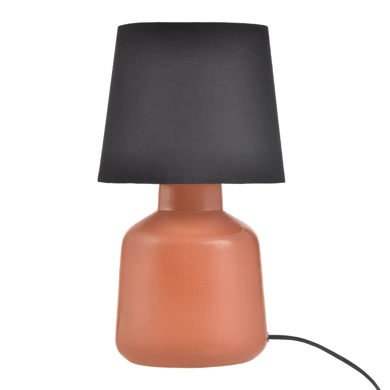 LUMINÁRIA DE MESA KERAMIK C/CUP B - TERRACOTA/PRETO - Foto 1