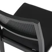 CADEIRA COM PALHINHA BOSSA - PRETO/PRETO - Foto 6