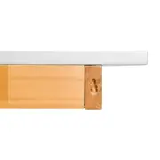 PRATELEIRA 6,5 CM X 1 M X 20 CM ALENTO - BRANCO/AMÊNDOA - Foto 5