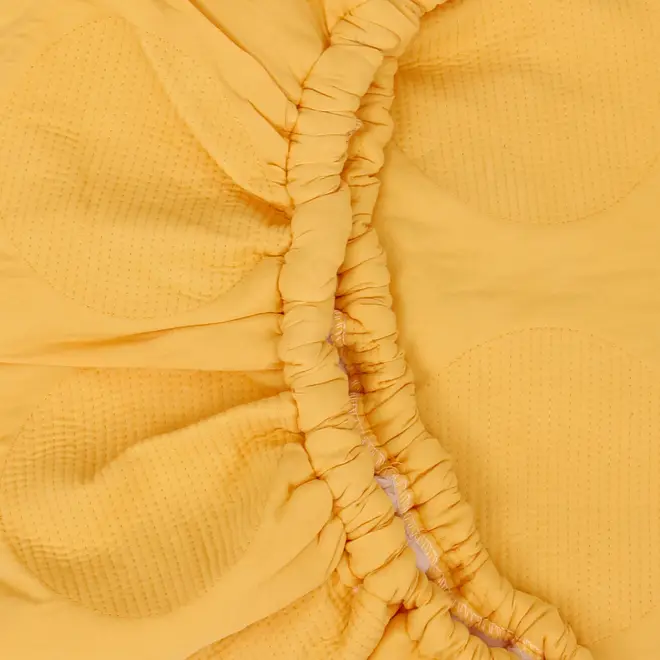 COLCHA SOLTEIRO COM ELÁSTICO 78 CM X 1,88 M X 20 CM SATÉLITES - AMARELO HANBAR - Foto 3