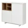 ARMÁRIO PARA ESCRITÓRIO MÉDIO 2 PORTAS ALETA - BRANCO/OAK TAMMI - Foto 5