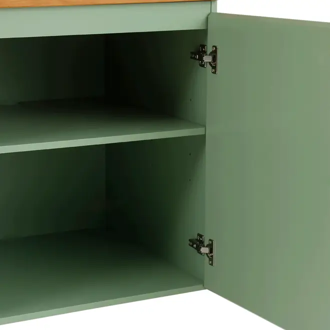 PANELEIRO/MICRO-ONDAS 2 PORTAS 60 CM X 2 M - SÁLVIA/AMÊNDOA - Foto 11