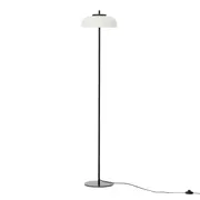 LUMINÁRIA DE CHÃO LED CURVED - PRETO/FROST - Foto 1