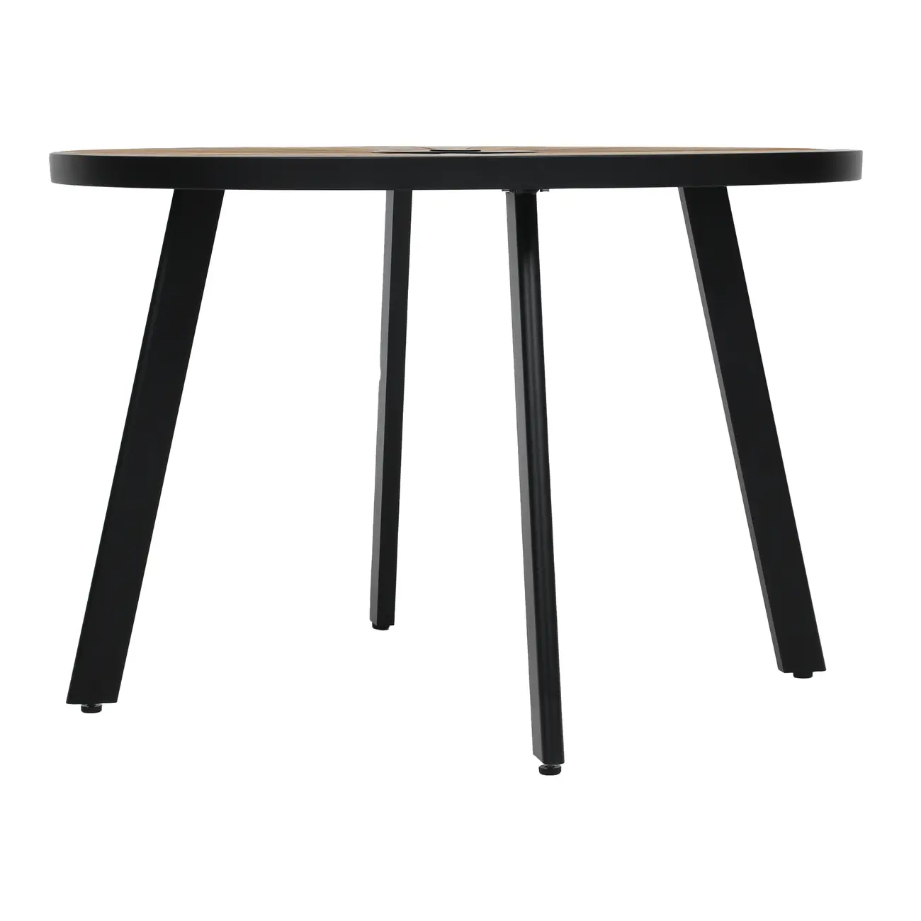 MESA PARA ÁREA EXTERNA REDONDA 1,10 M SUMMERLAND - PRETO/NOZES - Foto 4