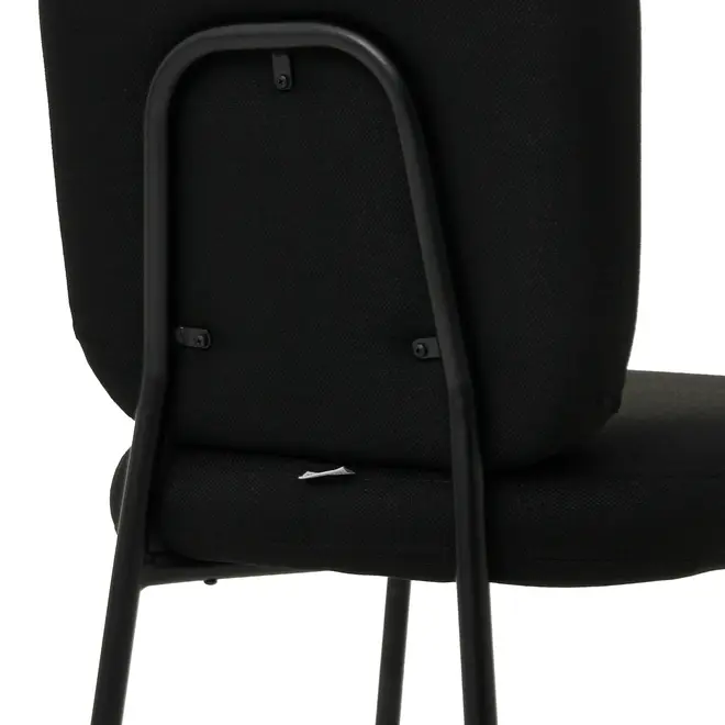 CADEIRA DE JANTAR SNAKY - PRETO/PRETO - Foto 6