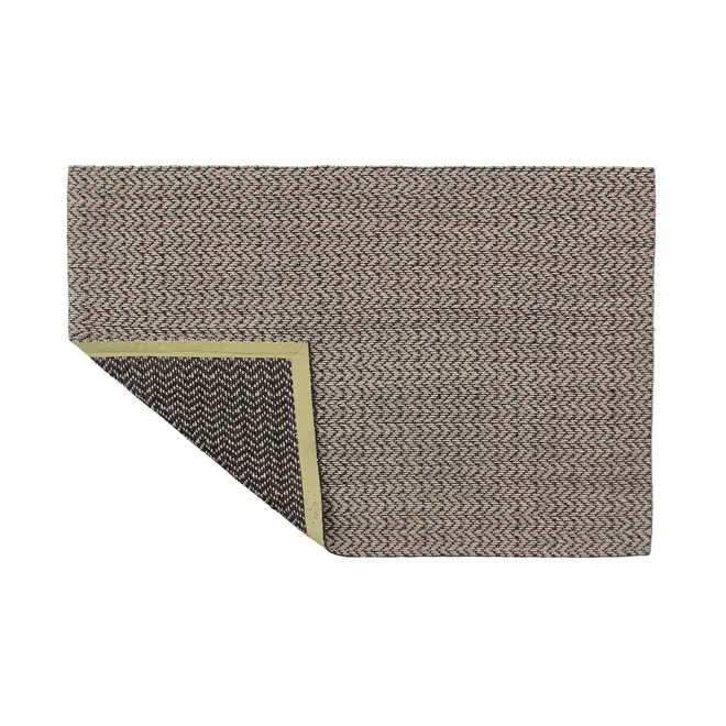 TAPETE 1,50 M X 2 M OKAPI - FIBRA CLARA/PRETO - Foto 2