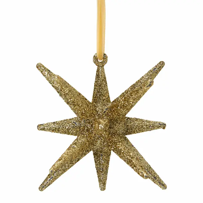 PINGENTE ESTRELA 11 CM FINE FESTIVITY C/2 - OURO - Foto 5