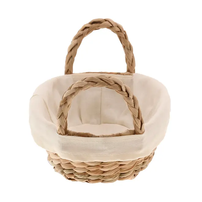 CESTO 22 CM X 15 CM X 6 CM TABOA - FIBRA NATURAL/NATURAL - Foto 3