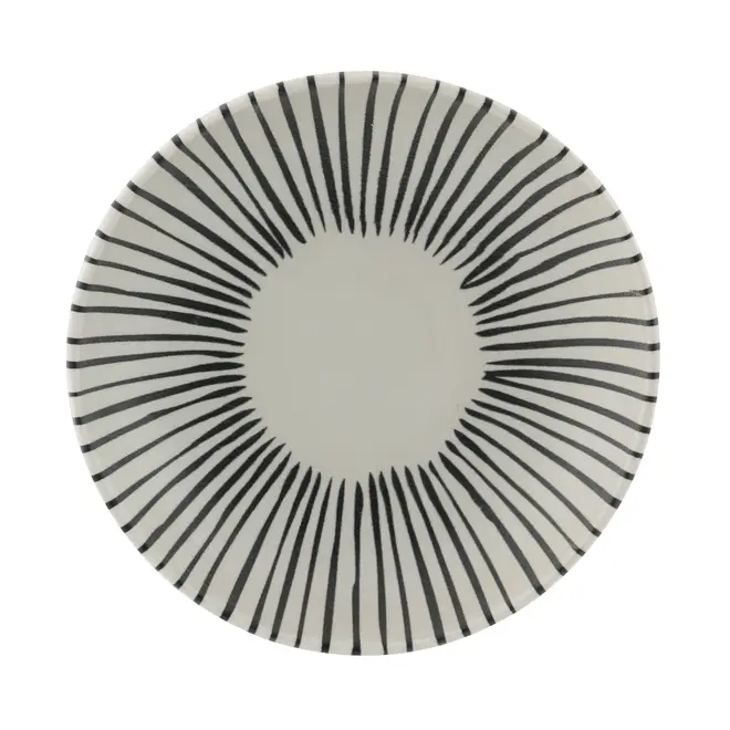 PRATO FUNDO SOLEIL - OFF WHITE/PRETO - Foto 1