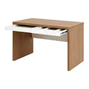 MESA COM 2 GAVETAS C/ MESA AUX BOSS - OAK TAMMI/BRANCO - Foto 7