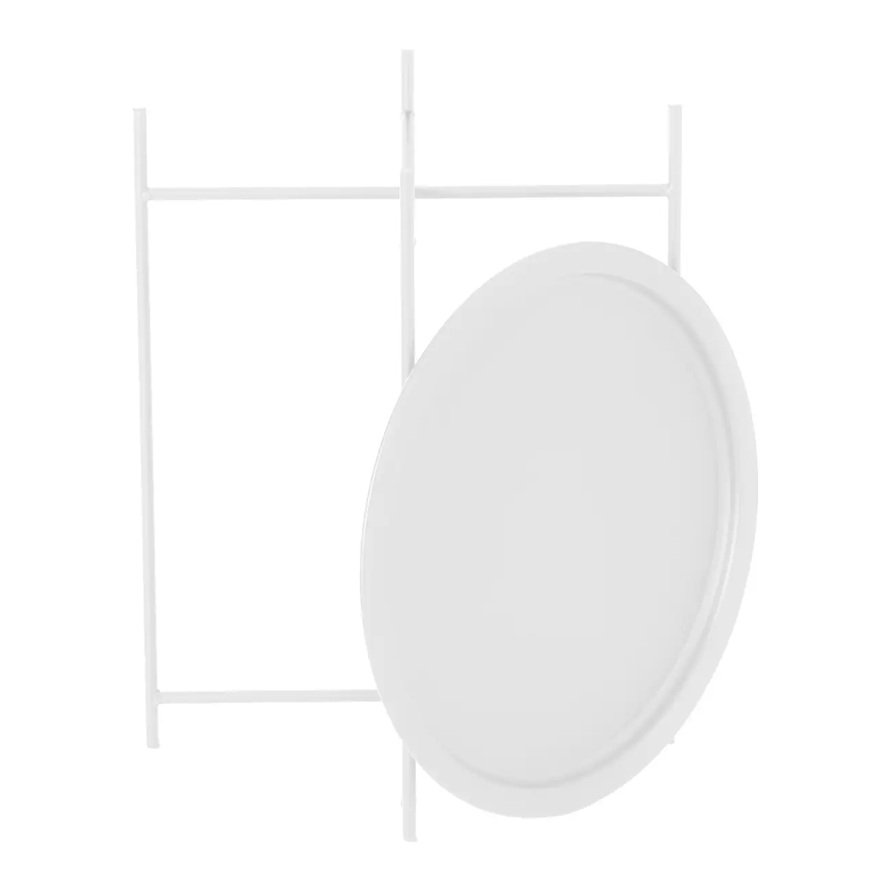 MESA LATERAL REDONDA 41 CM PLATTER - BRANCO - Foto 4