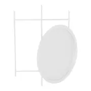 MESA LATERAL REDONDA 41 CM PLATTER - BRANCO - Foto 4
