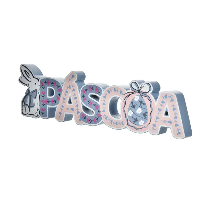 ADORNO 31 CM PASCOQUETTE - BLEU CENDRÉ/VIN ROSE - Foto 2