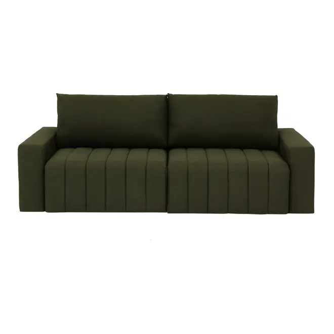SOFÁ-CAMA RETRÁTIL E RECLINÁVEL 3 LUGARES SNOOZE - MUSGO - Foto 1