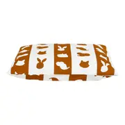 KIT COM 3 FRONHAS INFANTIL 30 CM X 40 CM FEIRA DOS BICHOS - OFF WHITE/CASCA DE URUCUM - Foto 3