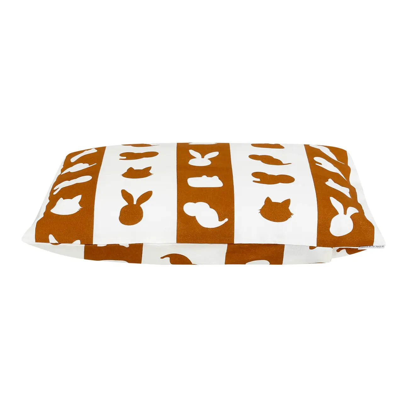 KIT COM 3 FRONHAS INFANTIL 30 CM X 40 CM FEIRA DOS BICHOS - OFF WHITE/CASCA DE URUCUM - Foto 3
