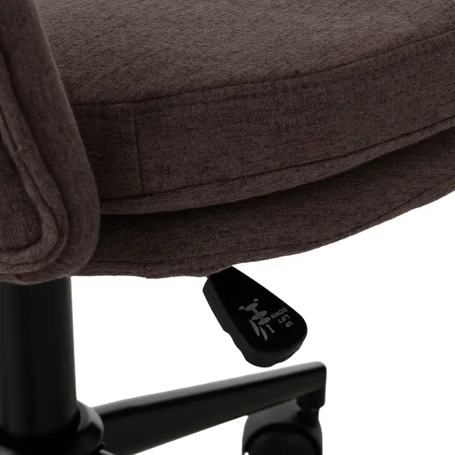 CADEIRA HOME OFFICE ZYGANA - RUBI MOCHA/PRETO - Foto 6