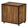 MESA DE CABECEIRA 1 GAVETA STEAM TRUNK - ENCERADO CASTANHO/CASTANHO - Foto 5