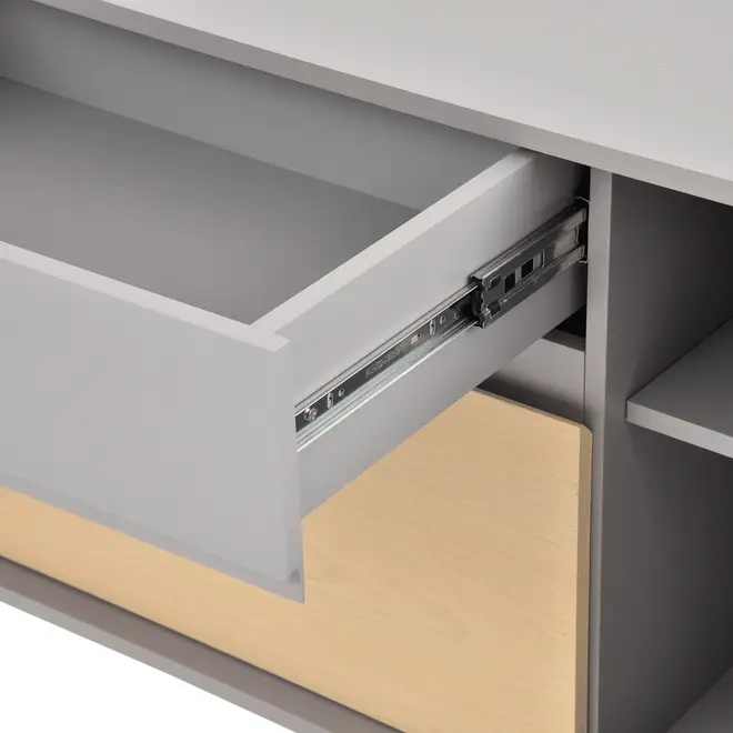 BUFFET 3 PORTAS/2 GAVETAS 1,80 M X 45 CM LITHO - ESTANHO/KONKRET - Foto 8