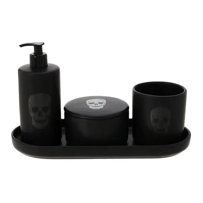 KIT BANCADA 4 PEÇAS CAVEIRA - PRETO - Foto 1