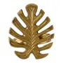 ARGOLA PARA GUARDANAPO CONJUNTO COM 2 PEÇAS FOLIAR - OURO VELHO - Foto 1
