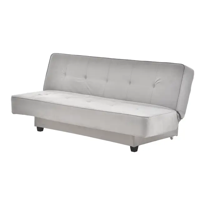 SOFÁ-CAMA 3 LUGARES OTO - DOUCEUR CINZA CLARO - Foto 2