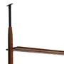 ESTANTE/DIVISÓRIA PARA TV DE ATÉ 60 POLEGADAS PAREDE/TETO 1,46 M X 2,41 M/2,80 M LIBRERIA - NOZES/PRETO - Foto 5