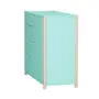 CÔMODA 4 GAVETAS/1 PORTA 1,07 M X 42 CM PIN PLAY - NATURAL WASHED/MENTA - Foto 17