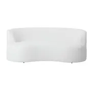 SOFÁ 2 LUGARES ÔNDULO - BOUCLÉ BRANCO - Foto 1