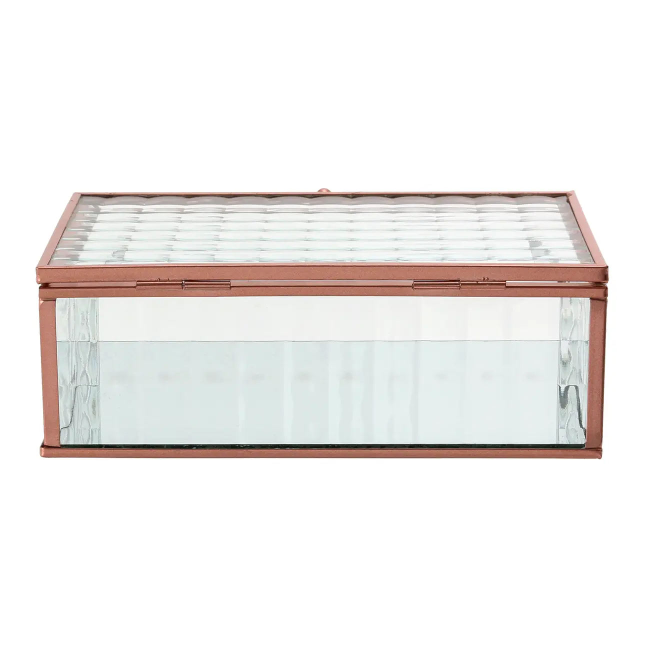 CAIXA 6 CM X 18 CM X 12 CM MINIMALIST - INCOLOR/COBRE - Foto 5