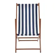 ESPREGUIÇADEIRA RECLINÁVEL EM 3 POSIÇÕES BLUESTRIPE - EUCALIPTO/AZUL ESCURO - Foto 4