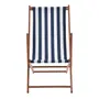 ESPREGUIÇADEIRA RECLINÁVEL EM 3 POSIÇÕES BLUESTRIPE - EUCALIPTO/AZUL ESCURO - Foto 4