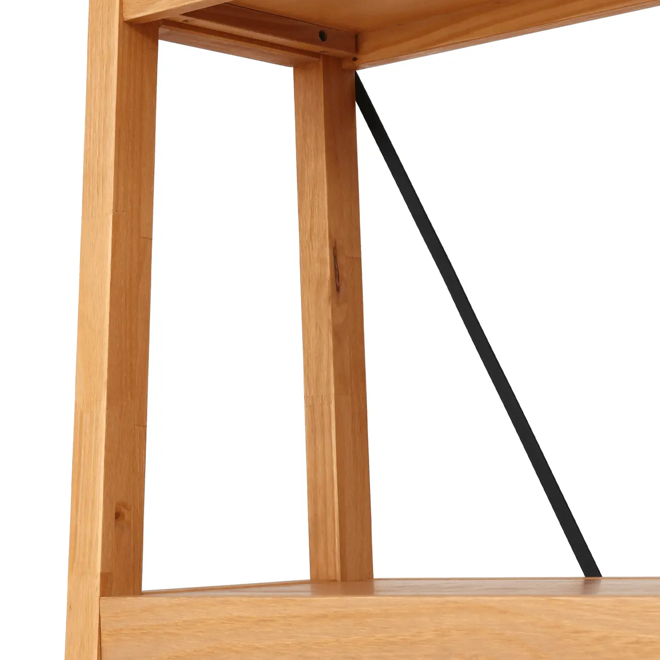 ESTANTE 98 CM X 2 M BEAM - AMÊNDOA/PRETO - Foto 5