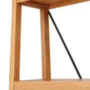 ESTANTE 98 CM X 2 M BEAM - AMÊNDOA/PRETO - Foto 5