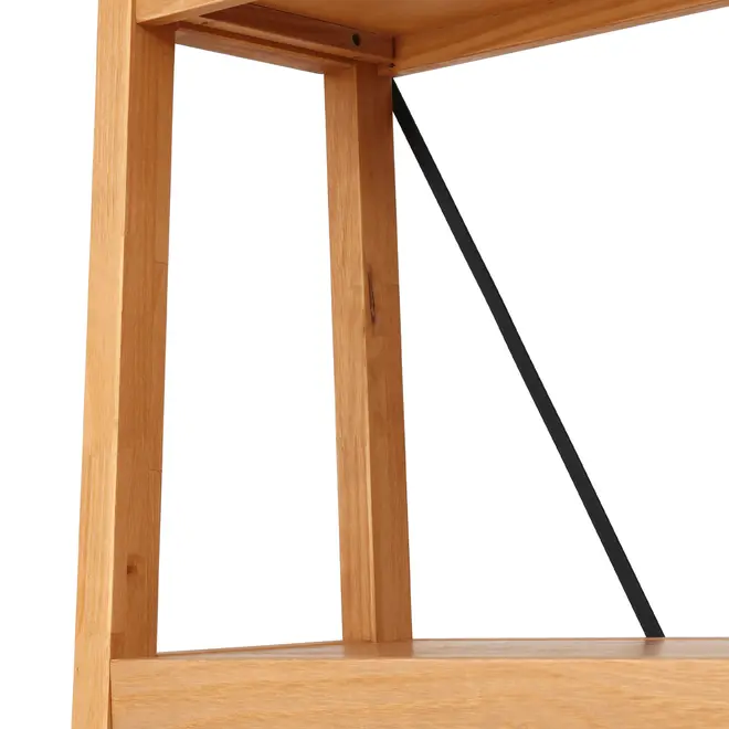 ESTANTE 98 CM X 2 M BEAM - AMÊNDOA/PRETO - Foto 5