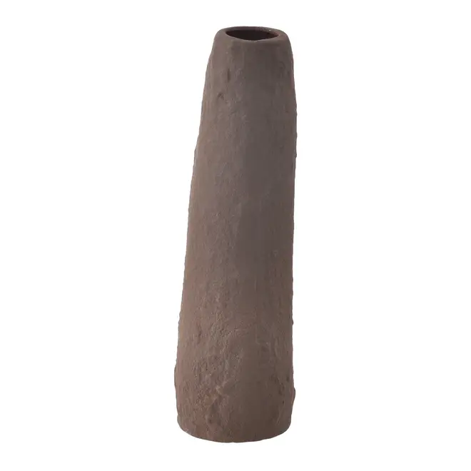 VASO DECORATIVO 20 CM SHIMO - MARROM/MANJERICÃO - Foto 5