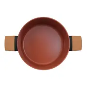 CAÇAROLA INDUÇÃO 24 CM NORMA - TERRACOTA/PRETO - Foto 6