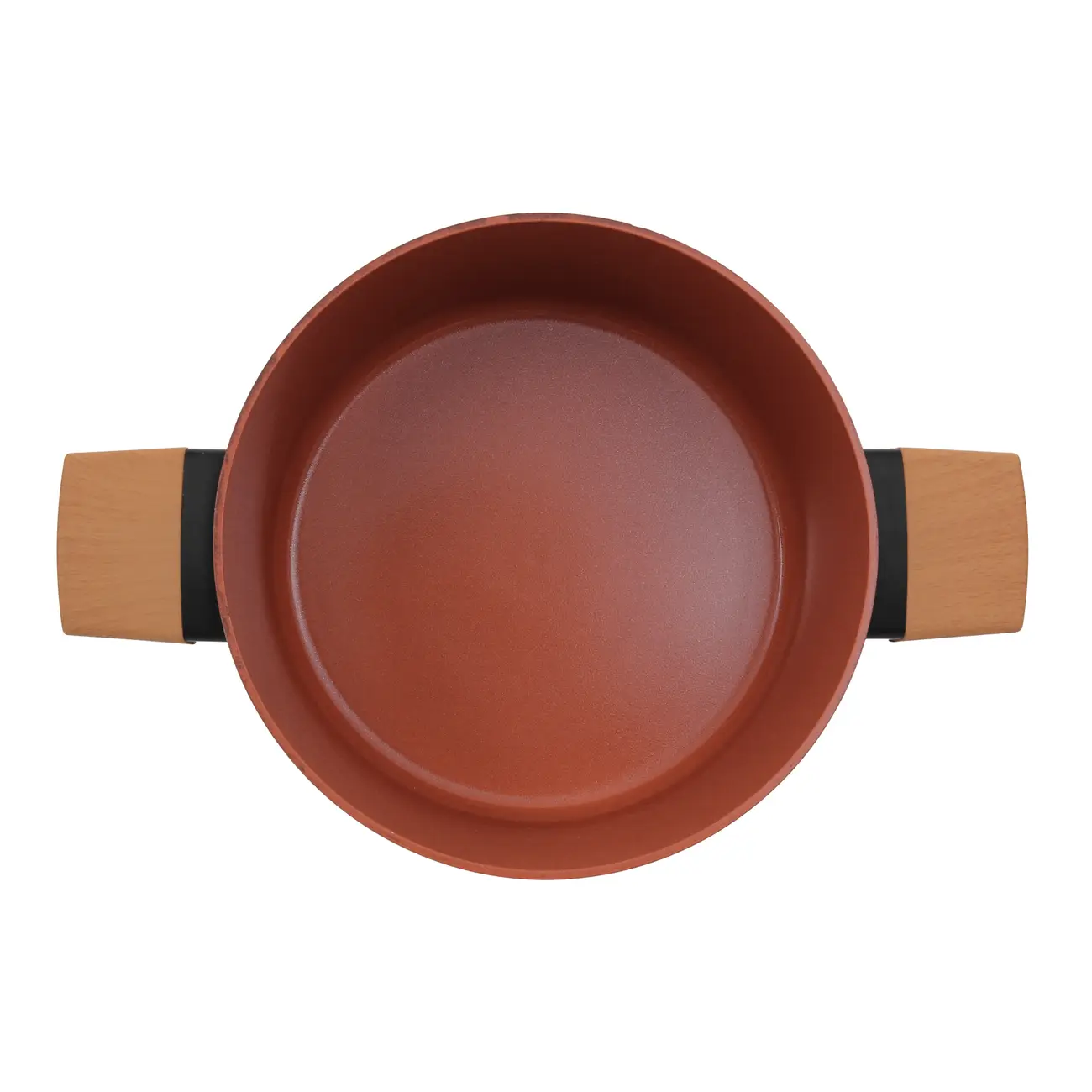 CAÇAROLA INDUÇÃO 24 CM NORMA - TERRACOTA/PRETO - Foto 6