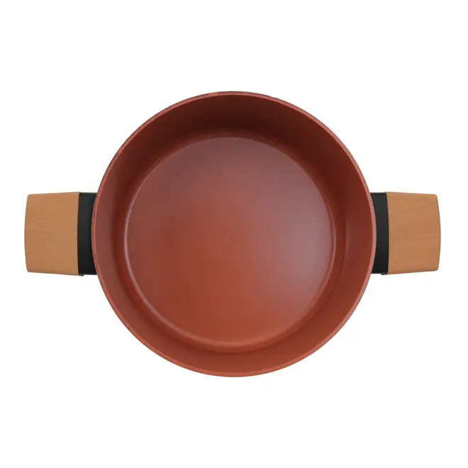 CAÇAROLA INDUÇÃO 24 CM NORMA - TERRACOTA/PRETO - Foto 6
