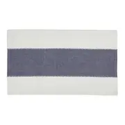 PANO DE COPA 40 CM X 70 CM BARRINHA - NATURAL/AZUL - Foto 1