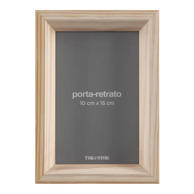 PORTA-RETRATO 10 CM X 15 CM FOCCUS - NATURAL WASHED - Foto 1