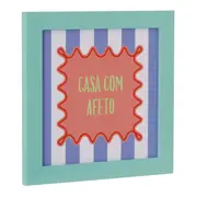 QUADRO 20 CM X 20 CM CIRCUS AFETO - SORBET MENTA/CORES CALEIDOCOLOR - Foto 2