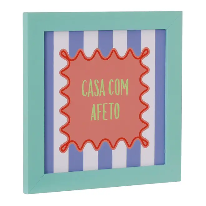 QUADRO 20 CM X 20 CM CIRCUS AFETO - SORBET MENTA/CORES CALEIDOCOLOR - Foto 2