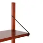 ESTANTE DE PAREDE 74 CM X 1,20 M CECÍLIA - NOZES/PRETO - Foto 7