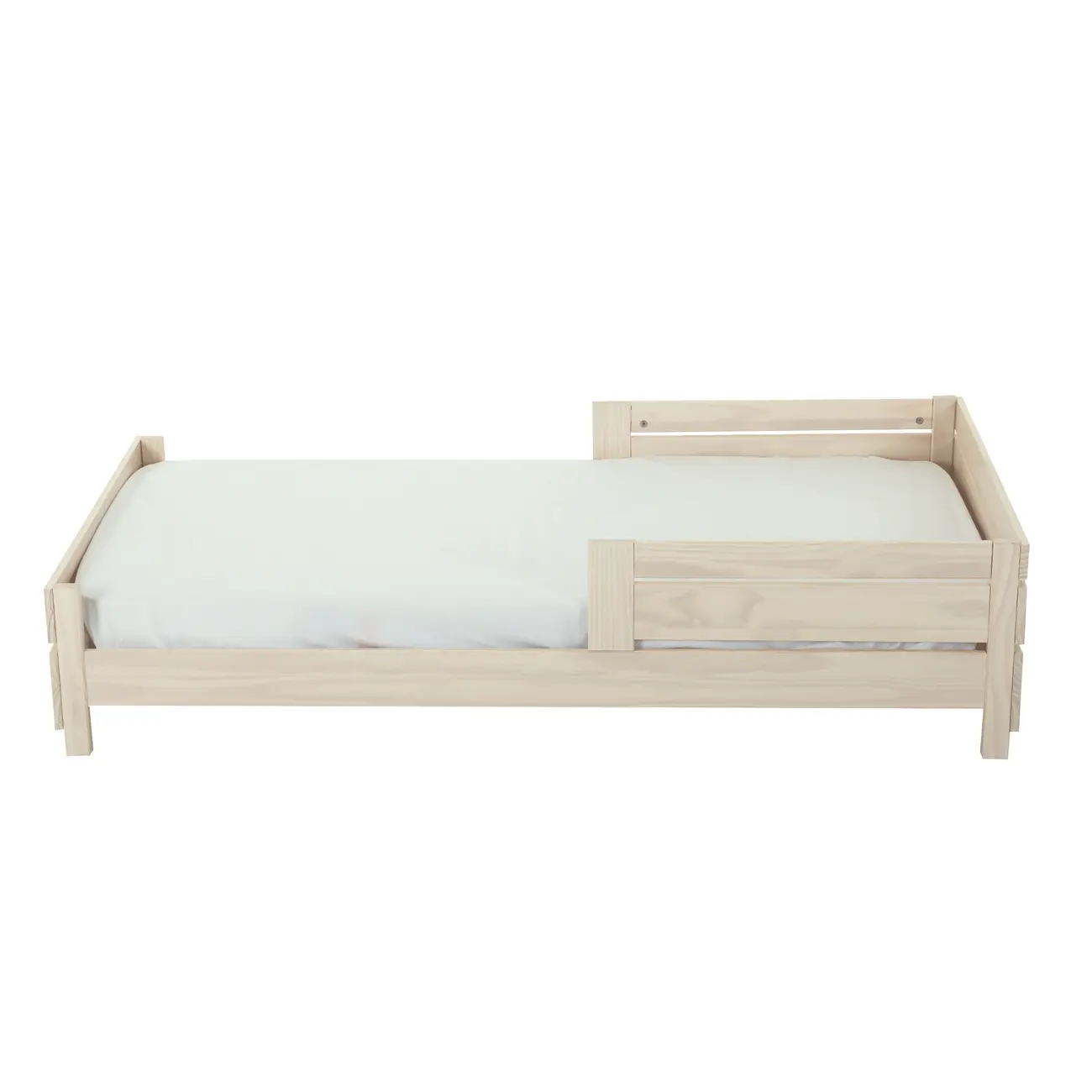 CAMA JÚNIOR 78 CM WOOD FENCE - BRANCO LAVADO - Foto 3